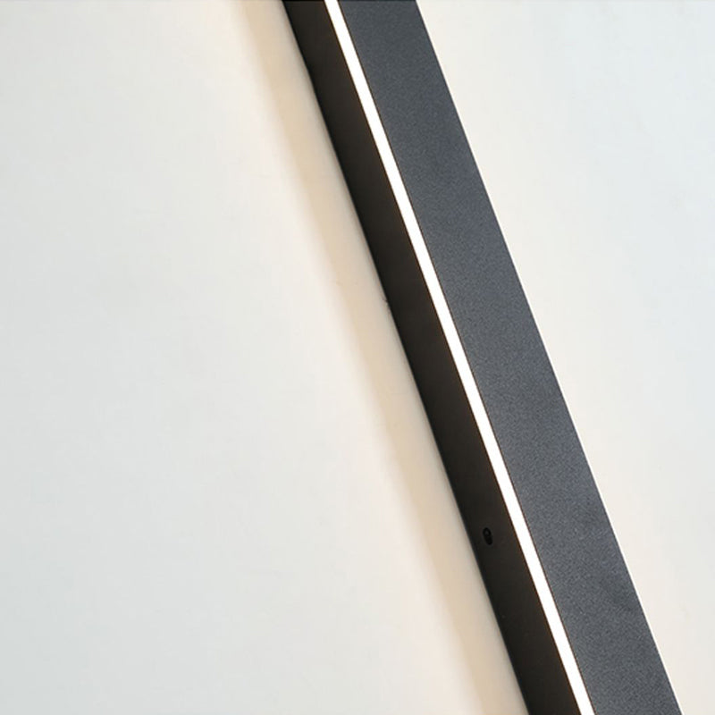 Edge – Appliques murales LED au design moderne en métal noir pour jardin et couloir