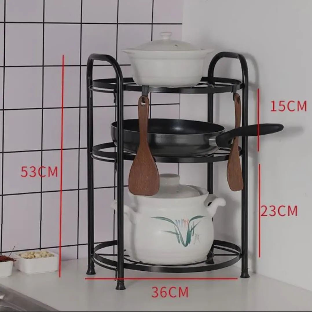 Organisateur de cuisine créatif à trois couches
