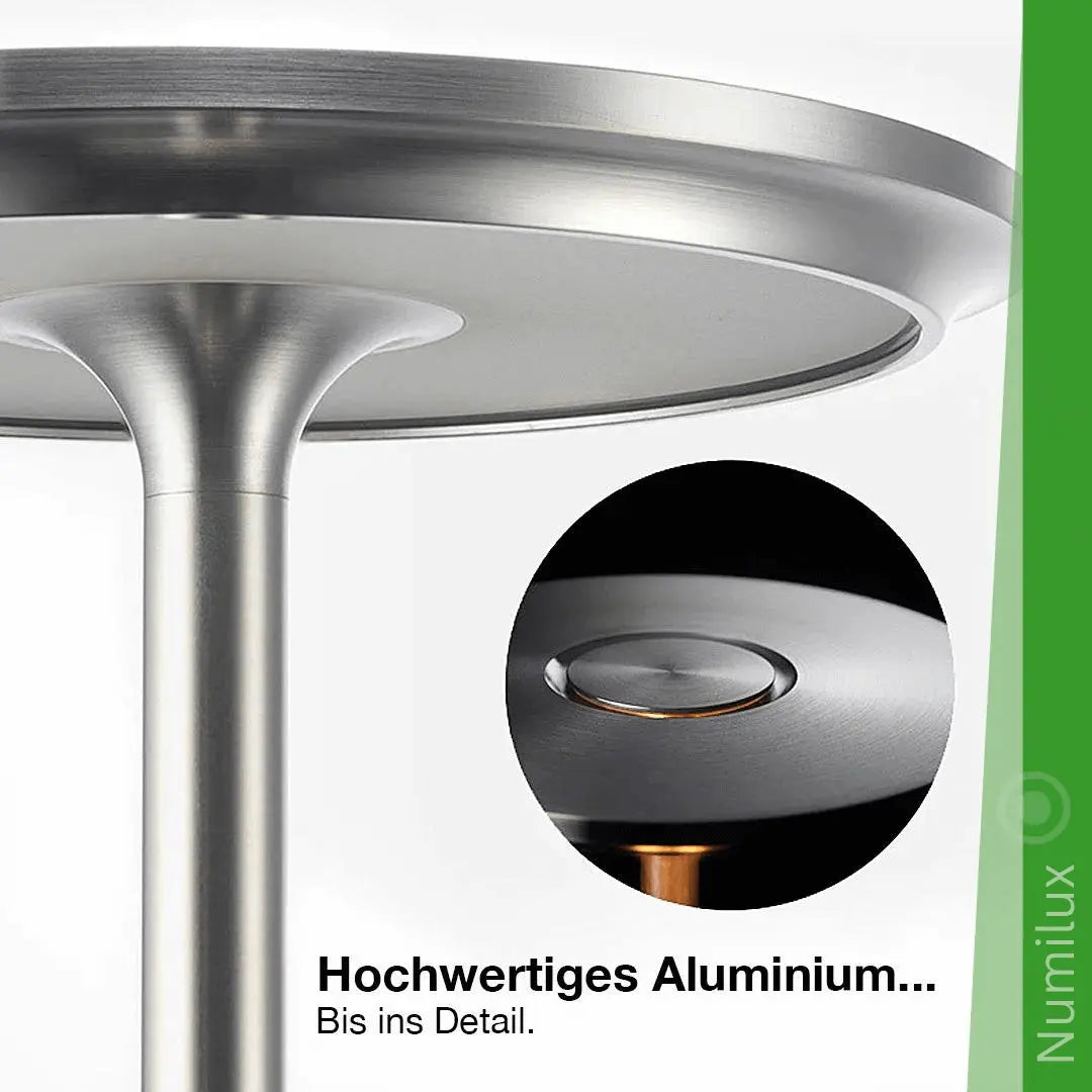 NumiLux Lampe de table rechargeable étanche et élégante