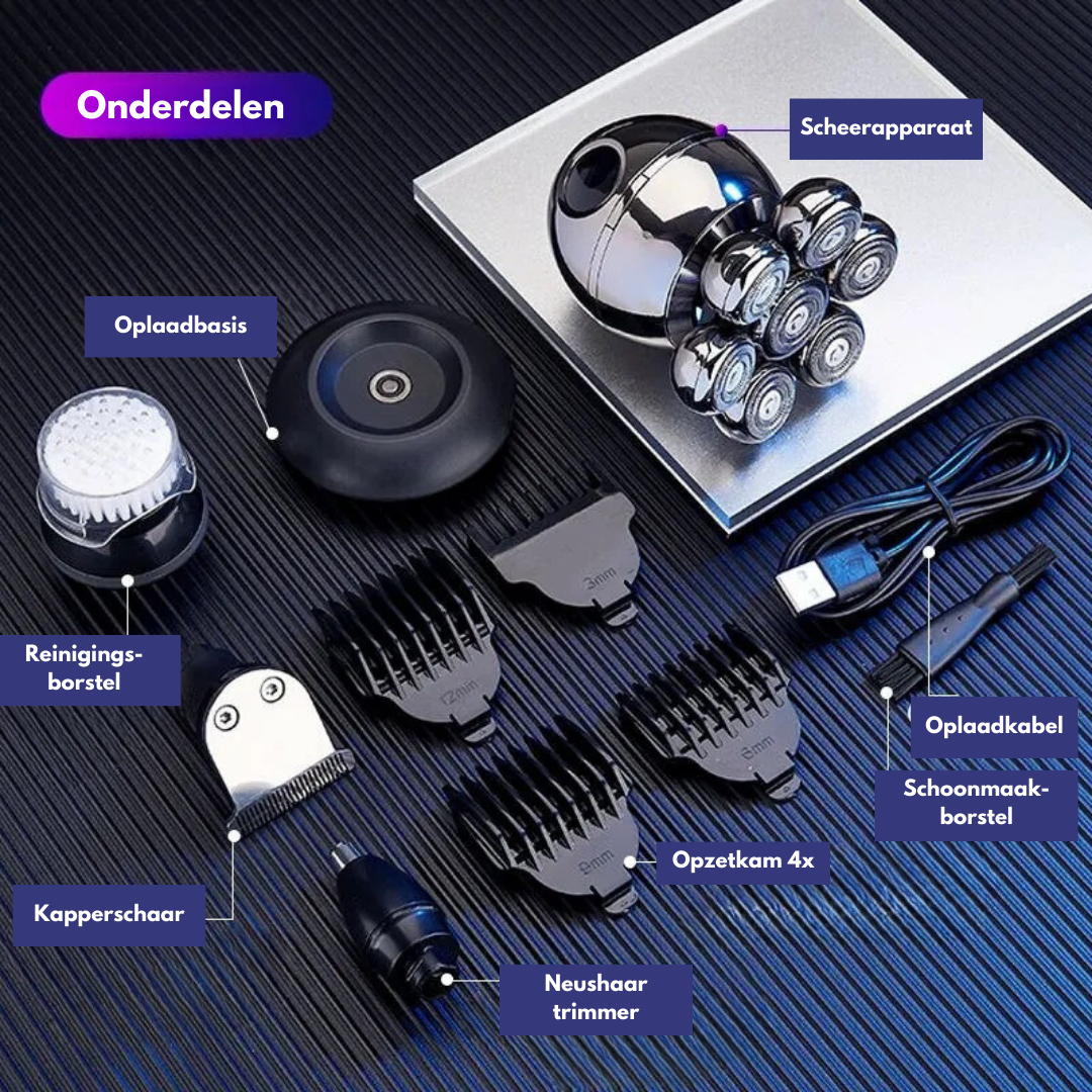 FlexiShave Pro - Luxe Tondeuse pour Rasage Parfait