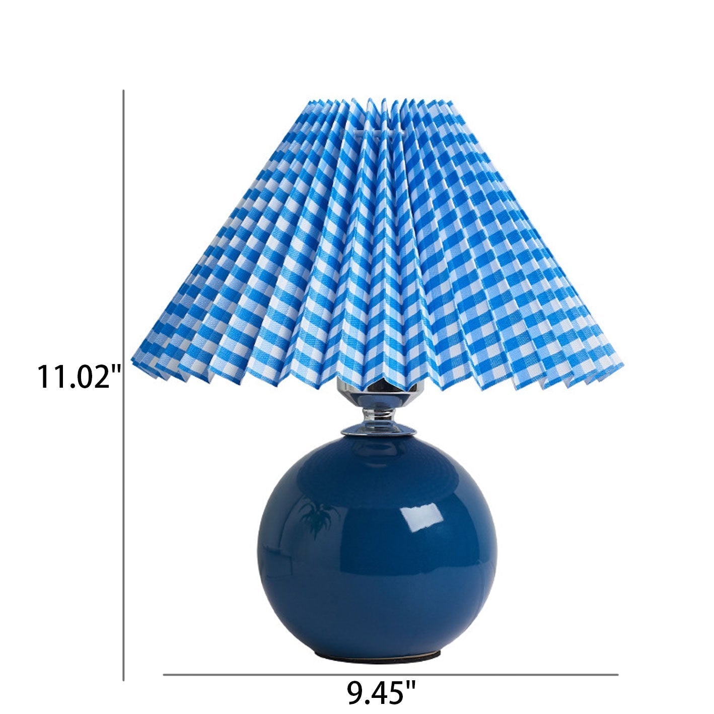 Floroux Pleated Design Table Lamp | Ceramic Base | Ambient Light | Minimalist Design | Interior Decorator