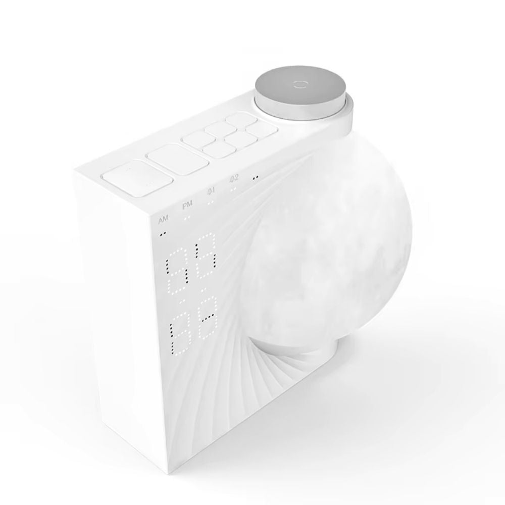 Floroux - Lampe de table Mond Horloge de table numérique pour une ambiance stylée