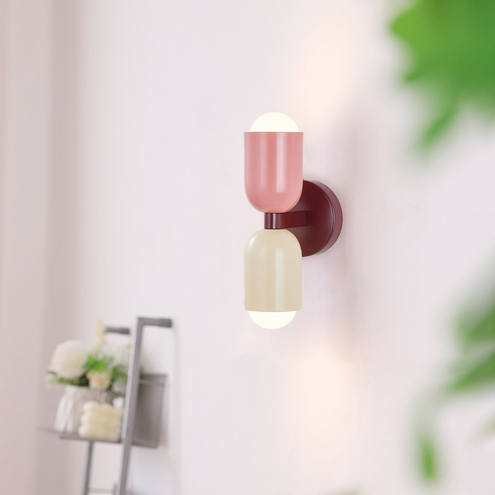 Applique Murale LED Morandi Moderne 2-flamme Noire Intérieur/Couloir Métal
