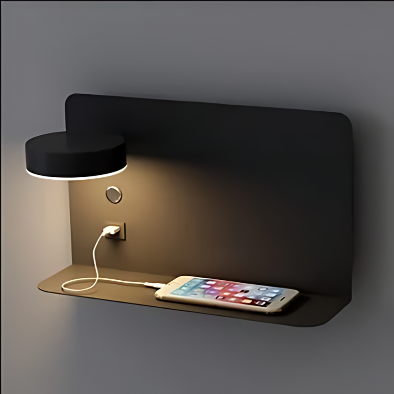 Floroux - Applique murale moderne avec fonction de charge USB et design élégant