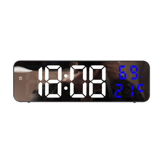 LumiTech – Horloge murale numérique LED avec affichage de la température et de l'humidité