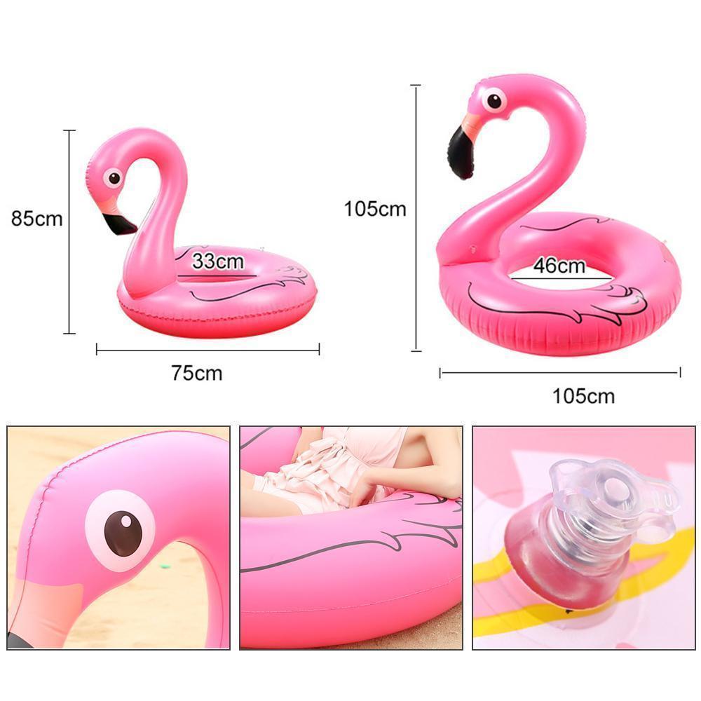 Floroux Flamant Swimming Ring | Inflatable Floater XXL | Summer Pool Toy | Party Decoration