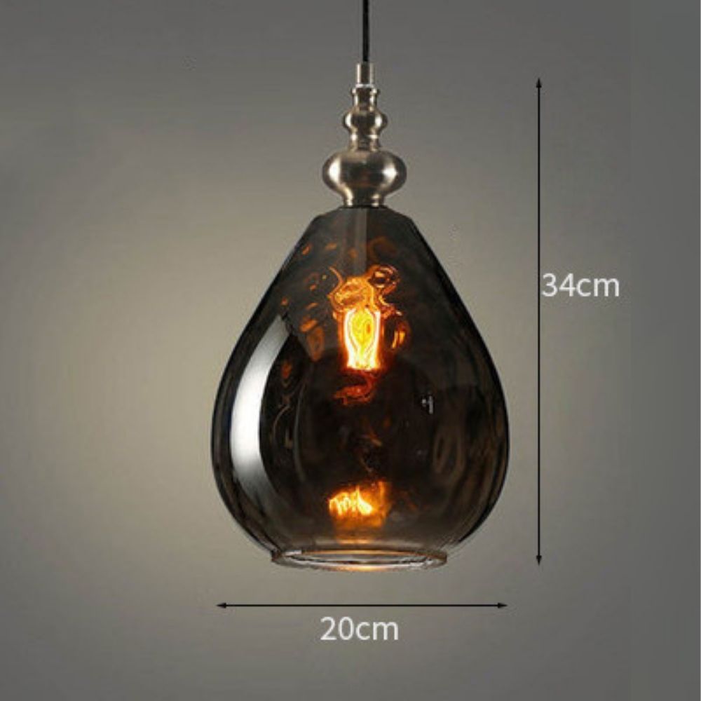 Floroux - Petit lustre en cristal en verre