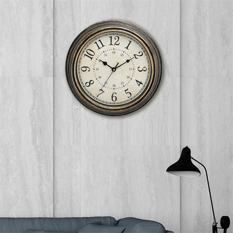 Floroux Beauty | Horloge Murale en Bois Vintage