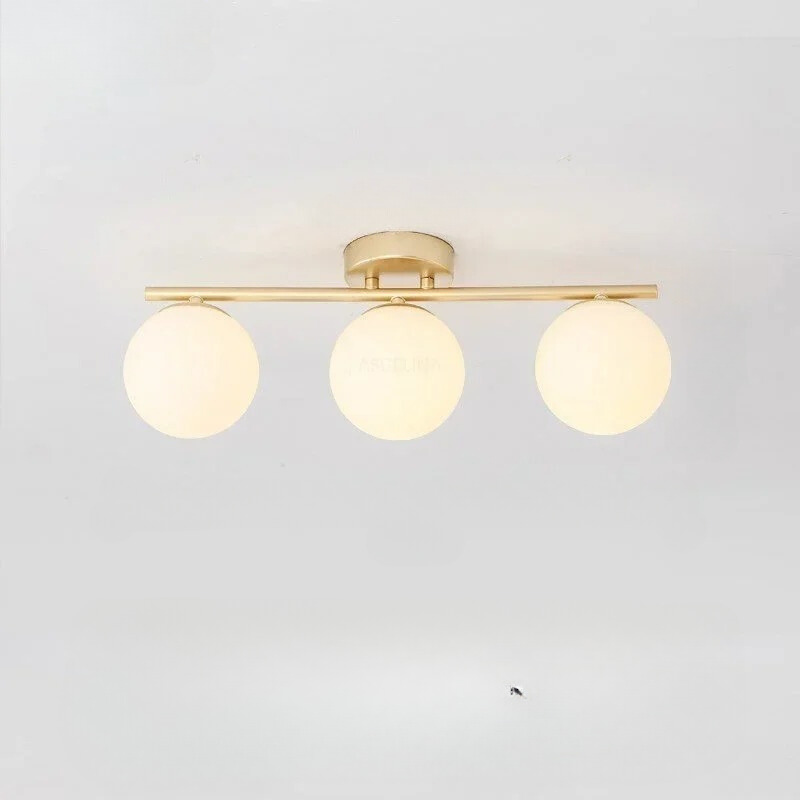 LumièreNordique - Plafonnier LED en Verre Élégant