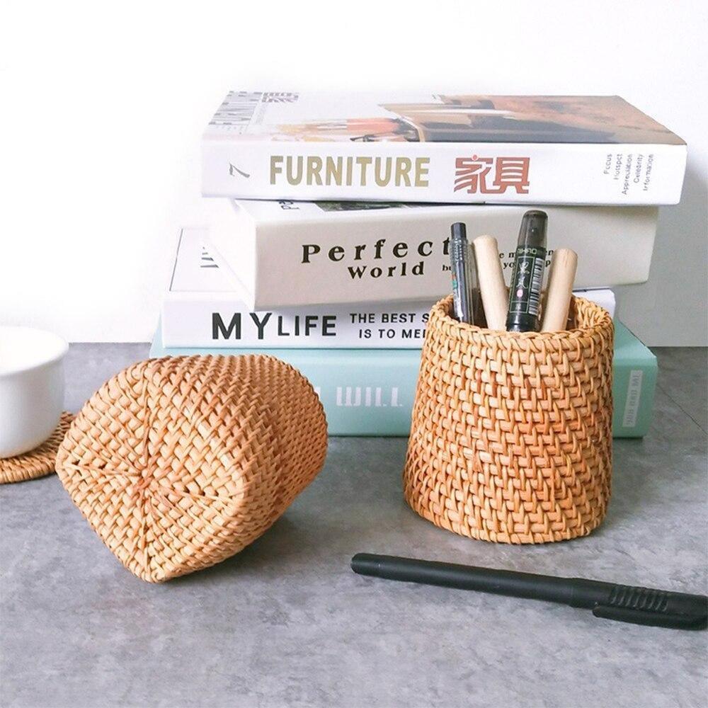 Handwoven storage basket Floroux | Rattan basket for the home | Decorative and functional storage