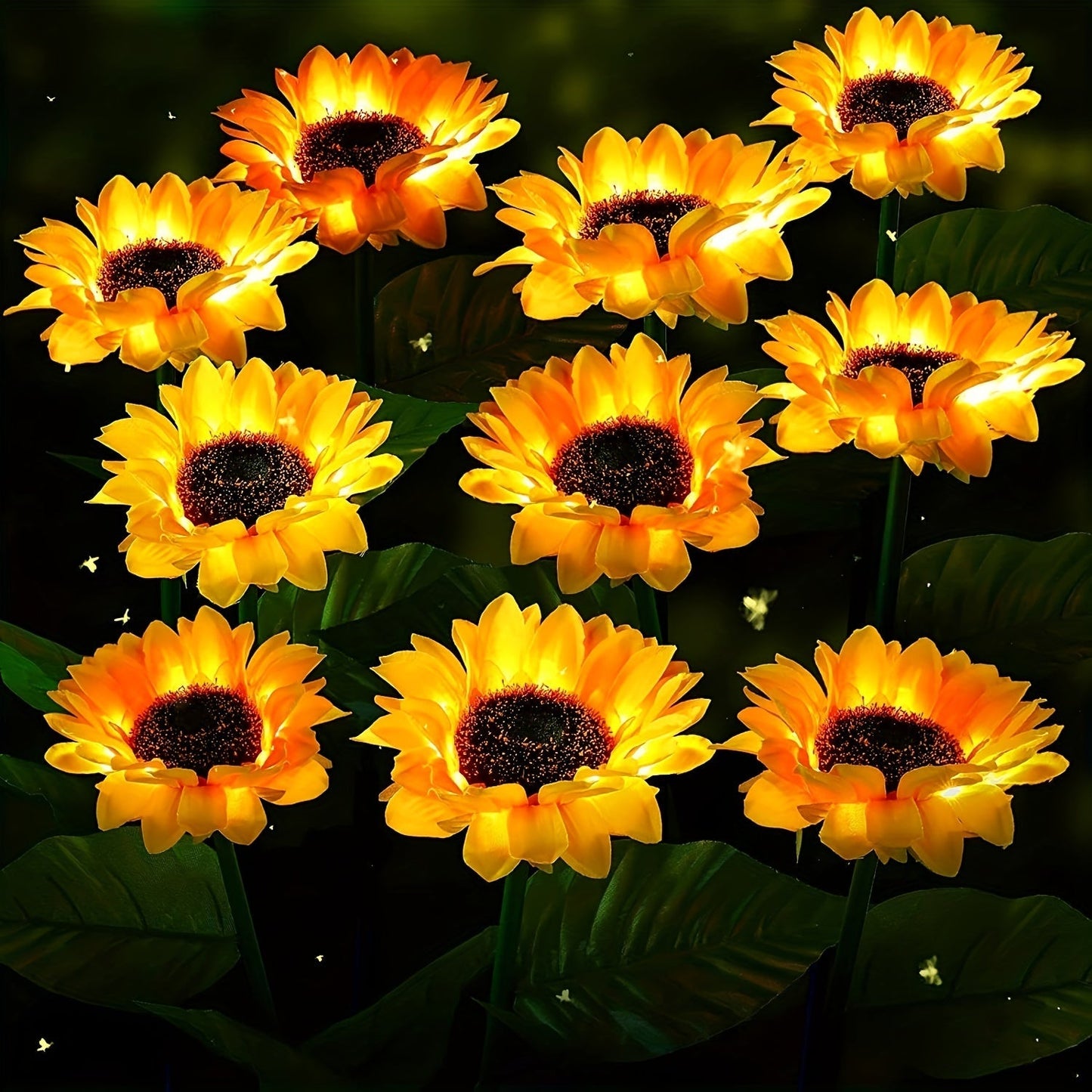 SolarBloom Light – Lampe de jardin LED Tournesol 3 têtes