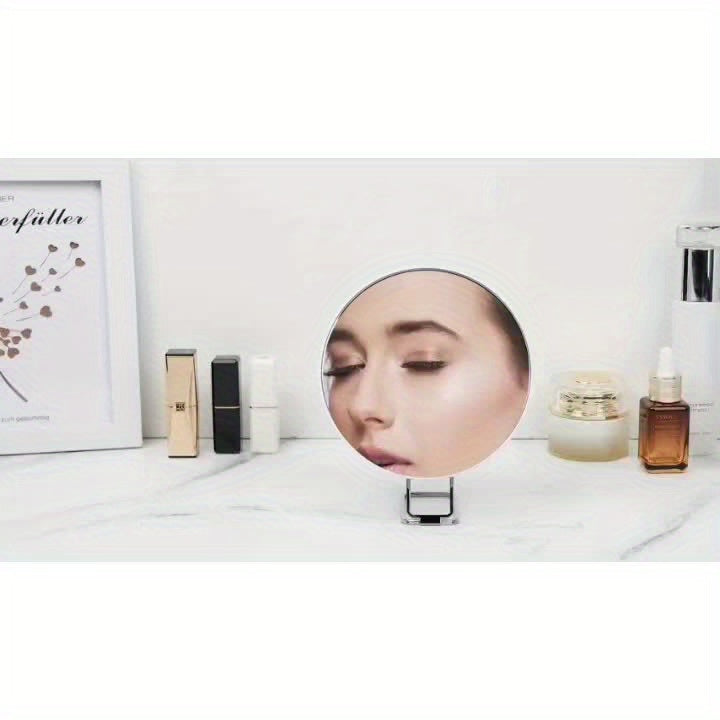 Miroir de maquillage loupe - 20X/10X de grossissement, ventouse, portable