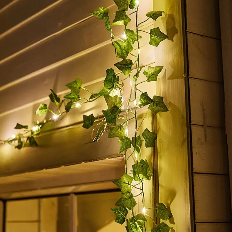 Floroux | Guirlande lumineuse en feuilles LED toute l'année