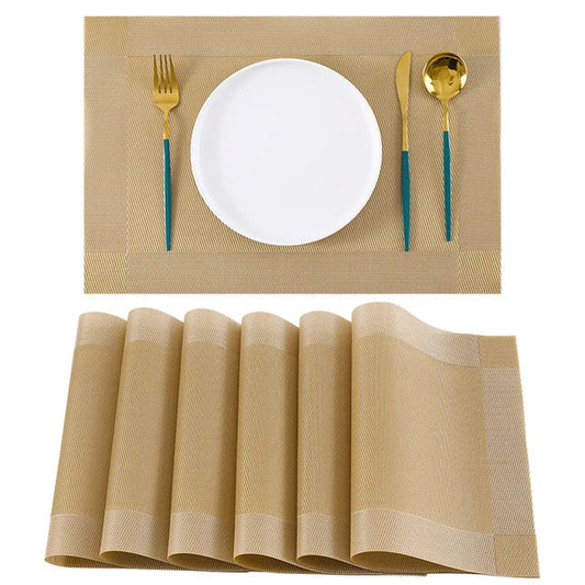 Floroux - Sets de table tissés résistants à la chaleur