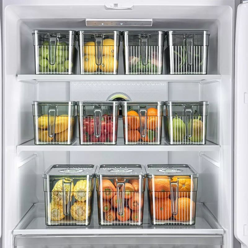 3Ltrs Contenants de rangement transparents pour réfrigérateur