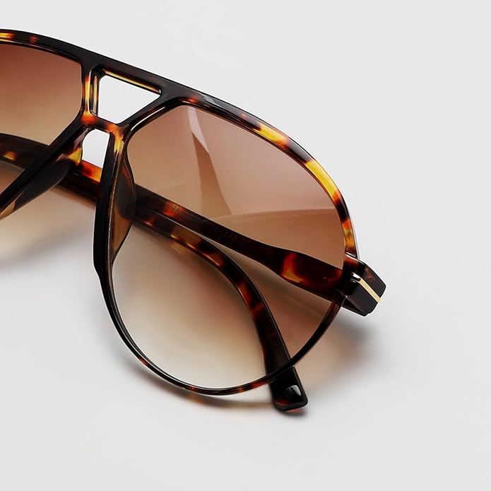 AmaraVision - Lunettes de soleil aviateur rétro grandes