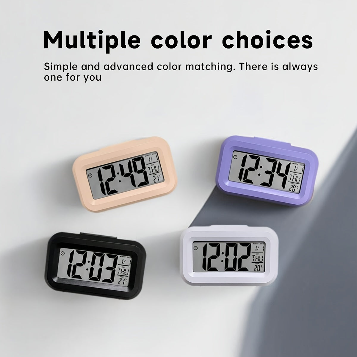 GlowClock - Réveil numérique élégant avec éclairage