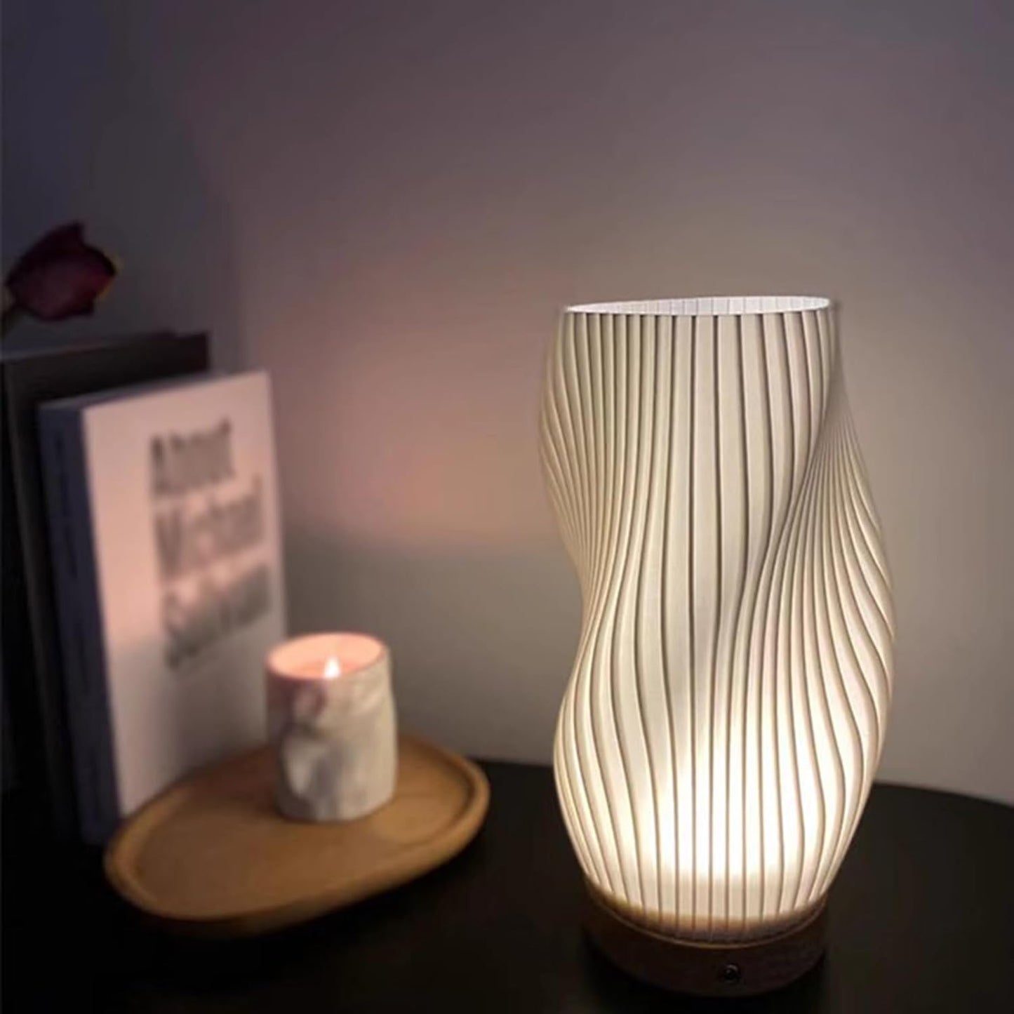 Floroux - Lampe à vagues LED calme pour une atmosphère conviviale