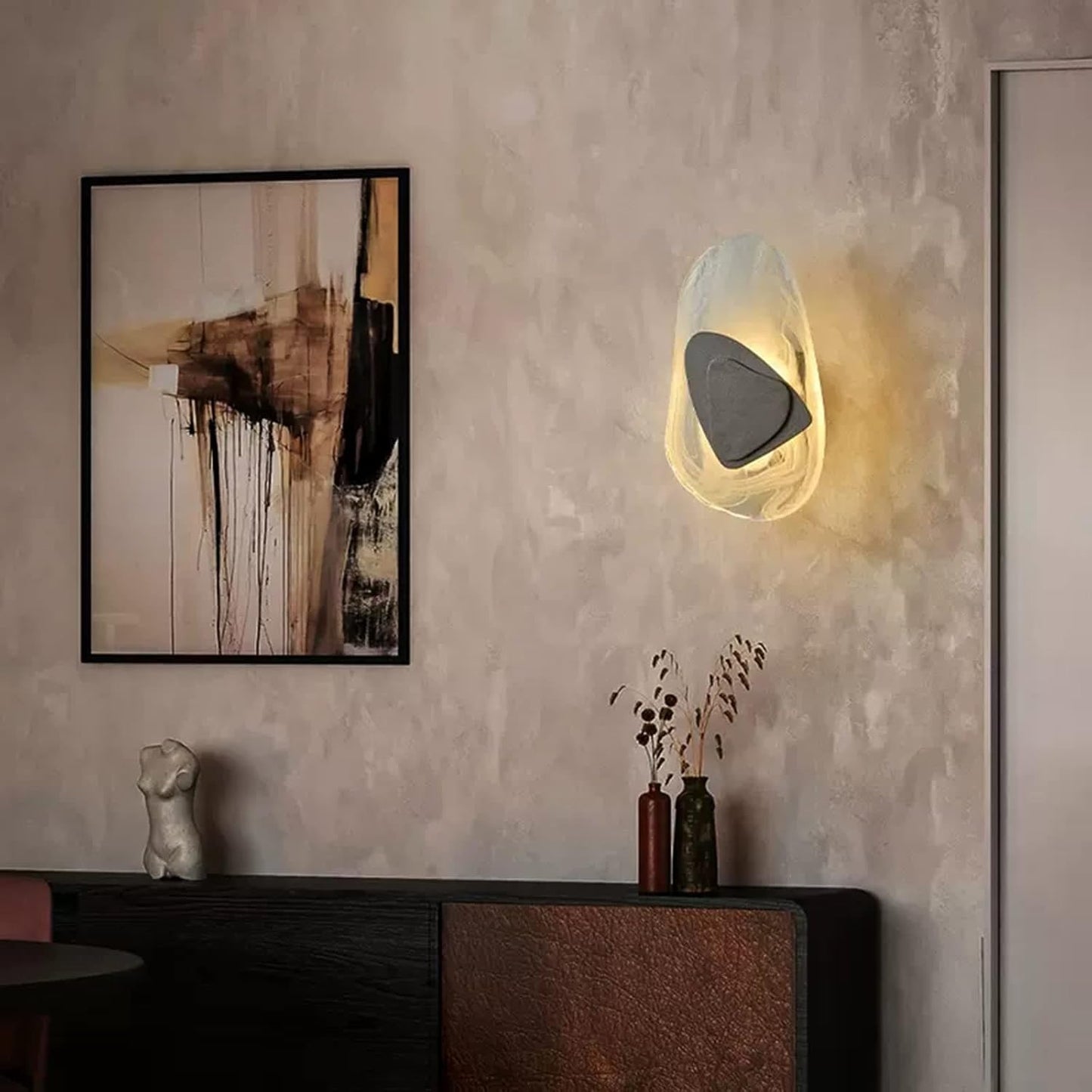 Applique LED moderne en verre Floroux