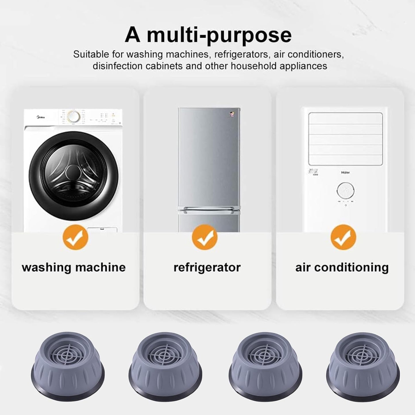 Réduisez efficacement les vibrations de vos appareils (x4)
