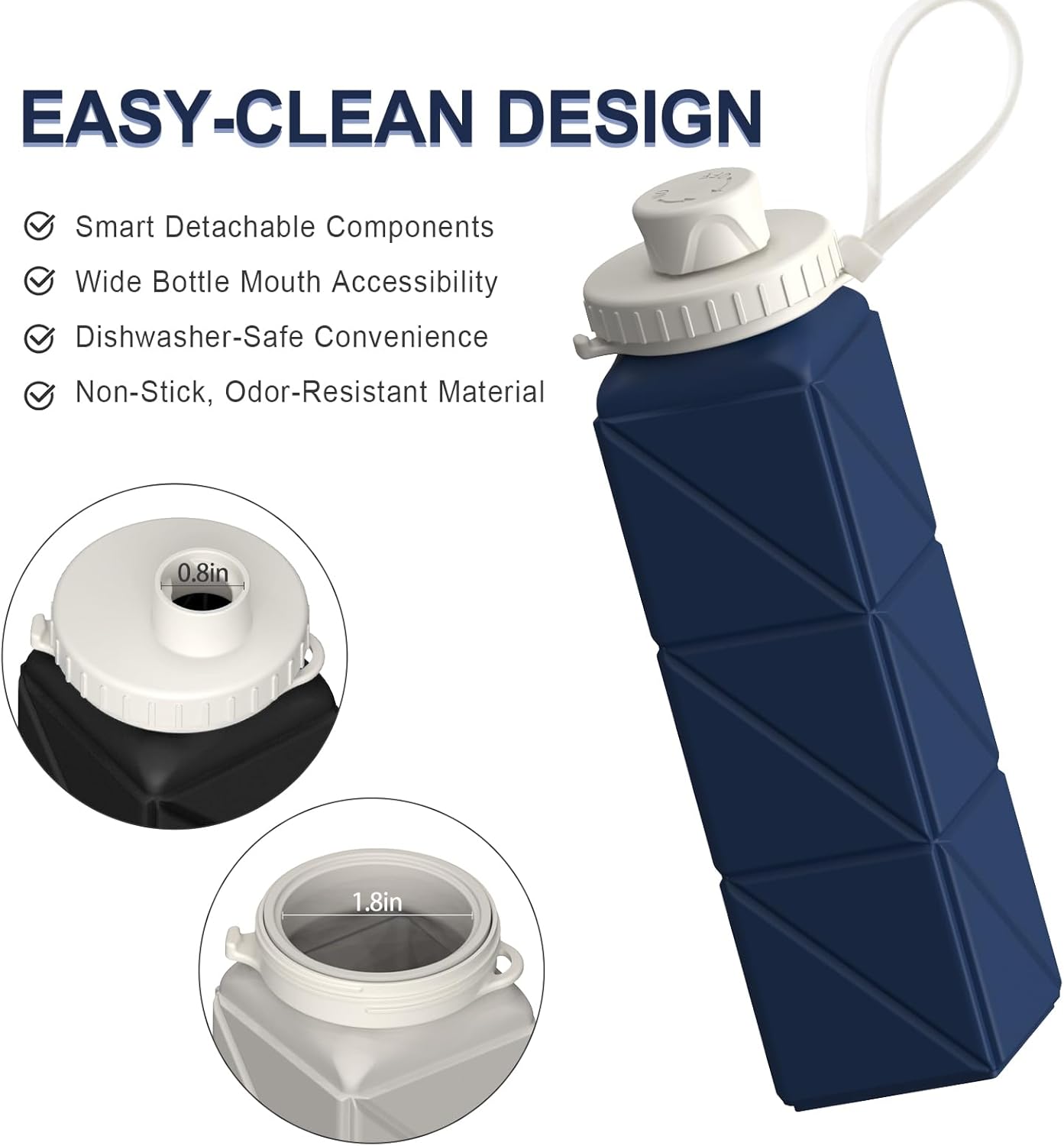 FlexiBottle – Bouteille en silicone compacte 610ml