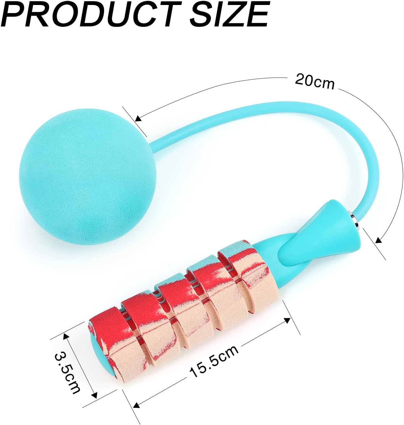 AdjustFit - Corde à sauter sans fil et lestée pour le fitness