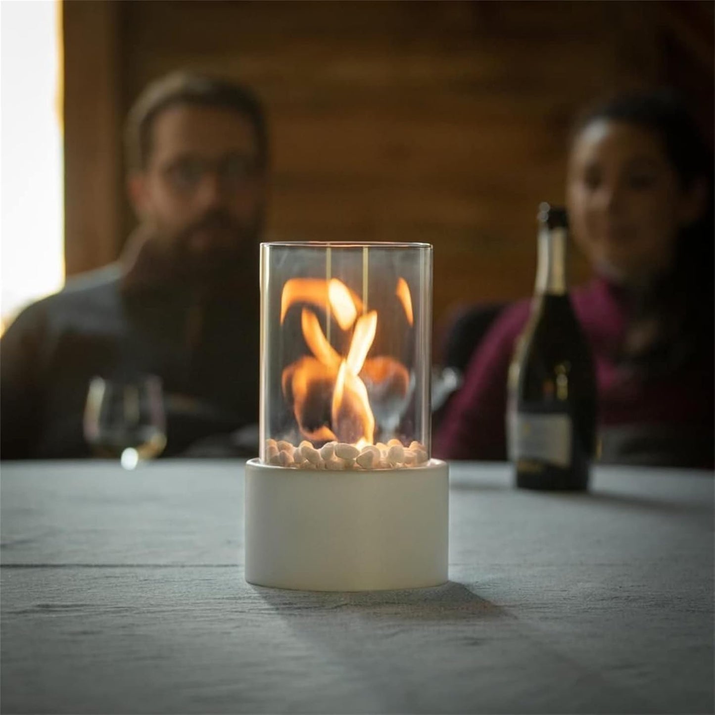 Floroux | Cheminée bioéthanol moderne pour une chaleur et une atmosphère élégantes sans fumée ni suie