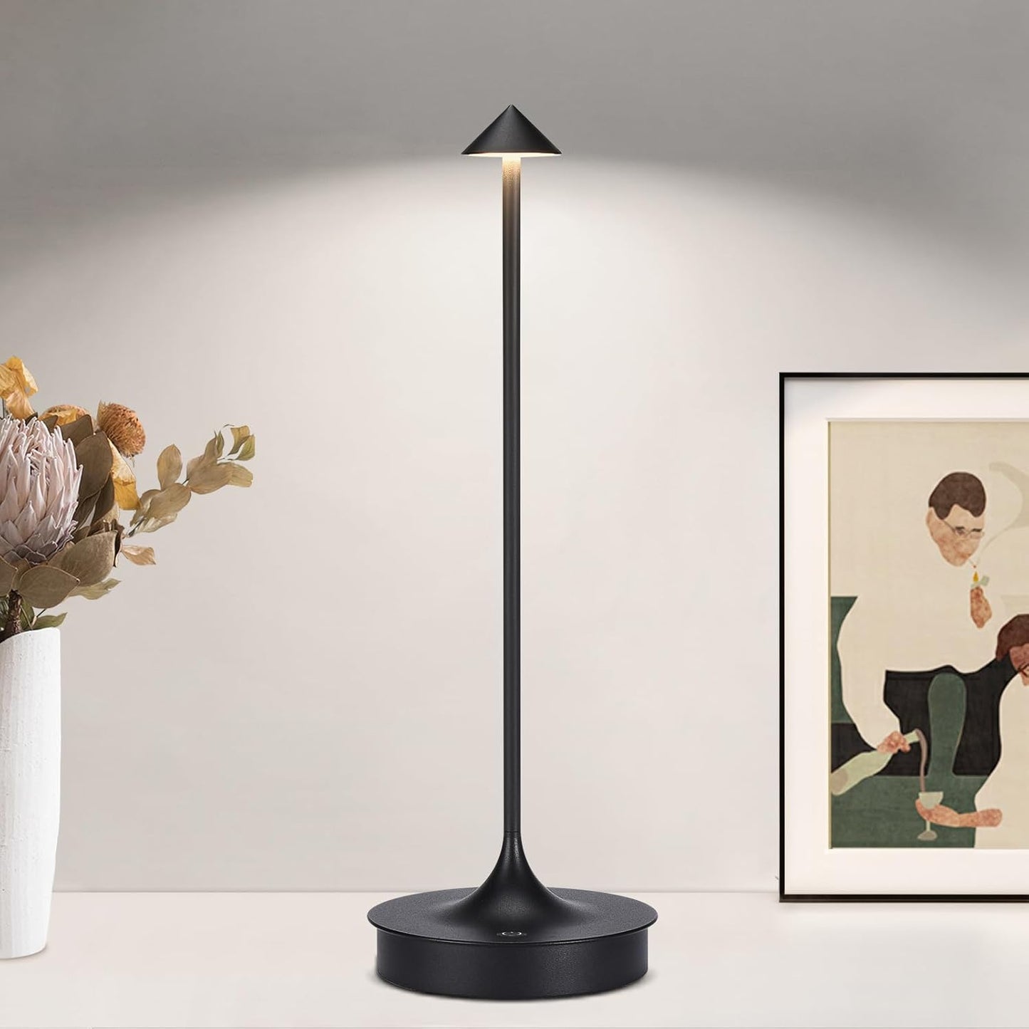 Floroux Lampe de table sans fil - Set de 2 lampes de table à batterie