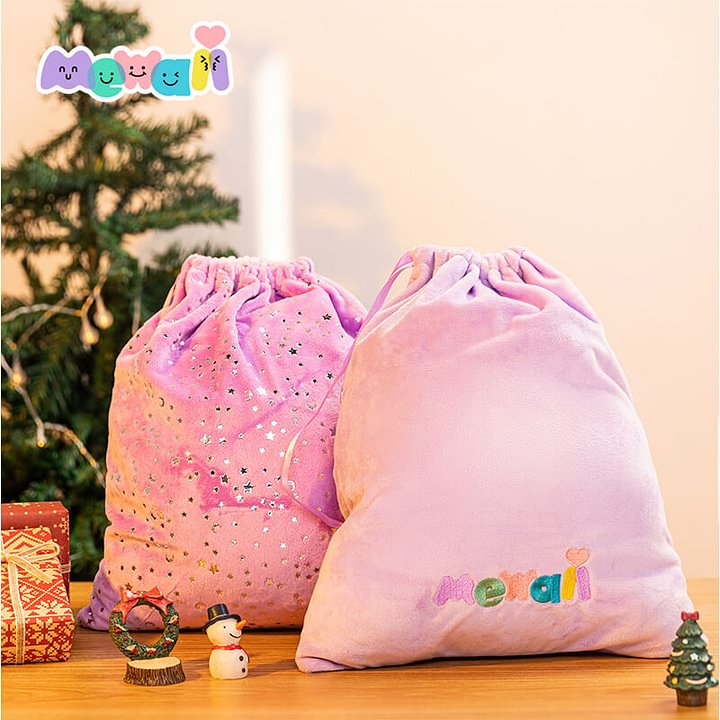 Sacs à cadeaux en velours Sacs anti-poussière pour animaux en peluche de cadeau Bonbons Fêtes de vacances