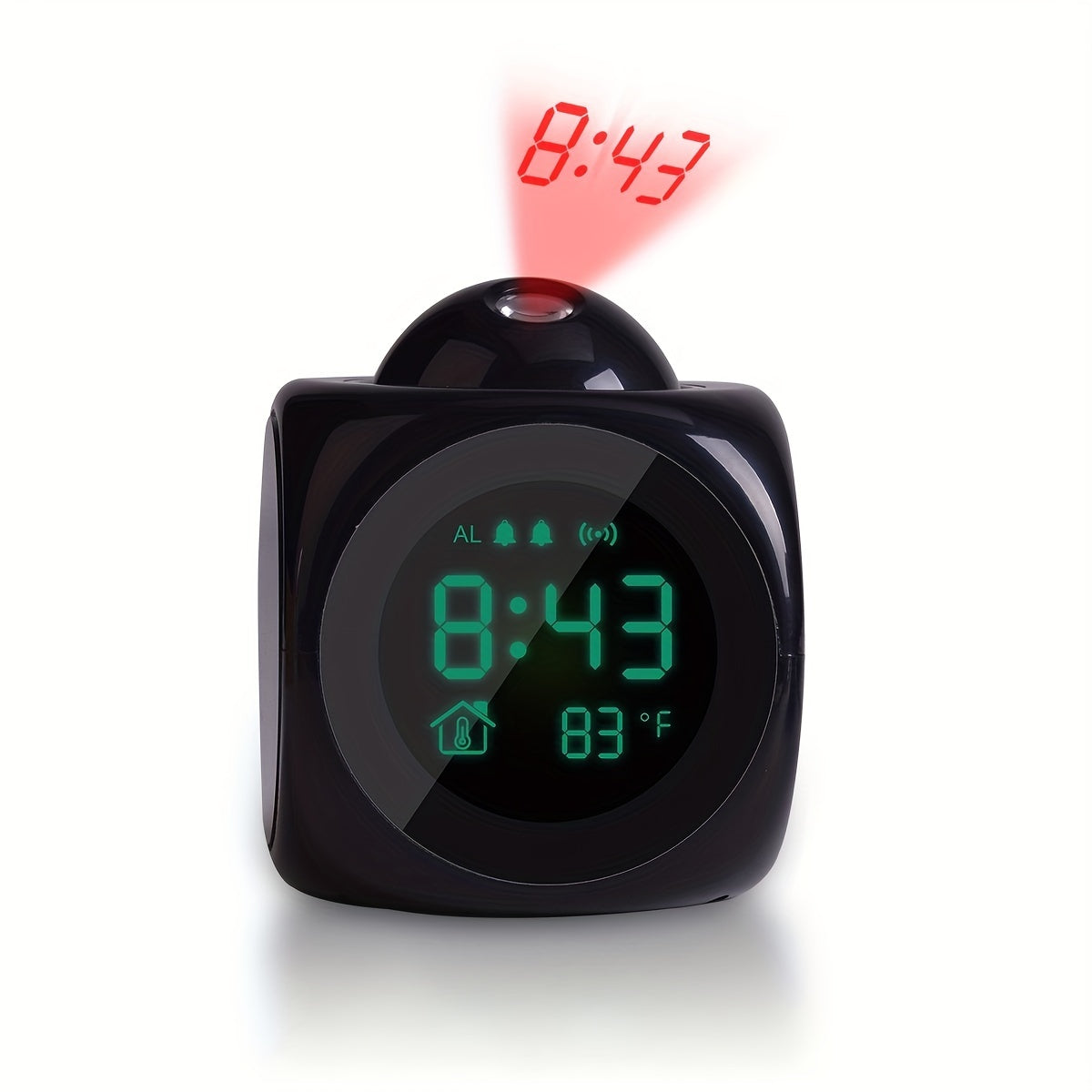 TimeCast Horloge - Réveil Projeteur LCD Moderne