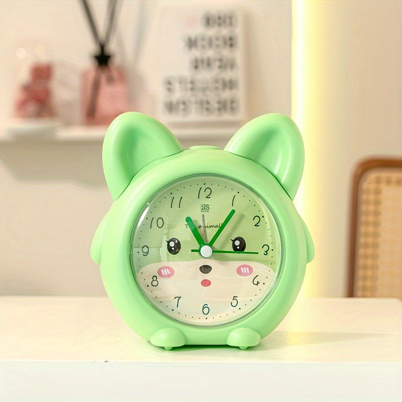 KittyGlow Horloge – Petite Réveil Chat avec Lumière LED