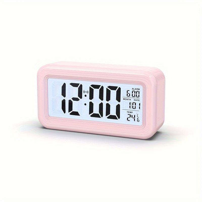Horloge Réveil Floroux avec Écran LCD - Affichage de la Date et de la Température