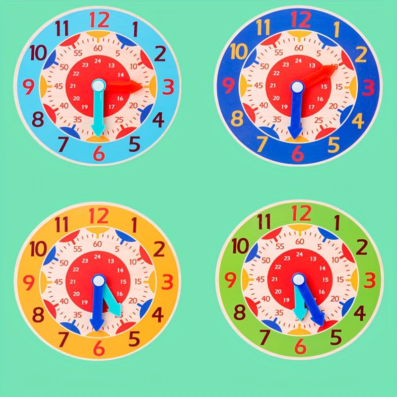 Floroux pour enfants - horloge d'apprentissage pour apprendre l'heure, parfaite en tant que cadeau de Noël et d'Halloween
