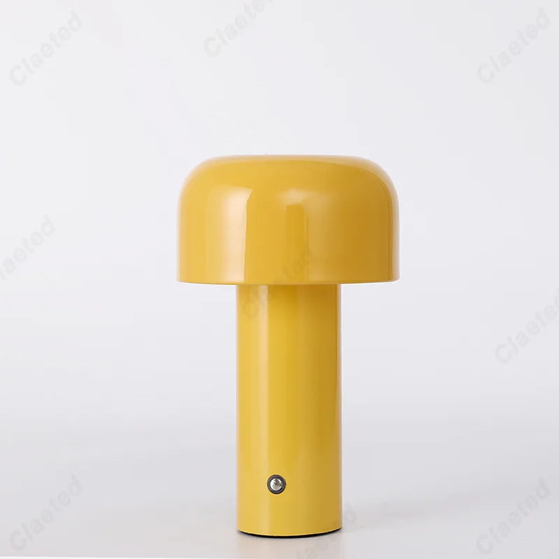 Lampe de table champignon designer italien - Lampe de nuit portable sans fil à toucher