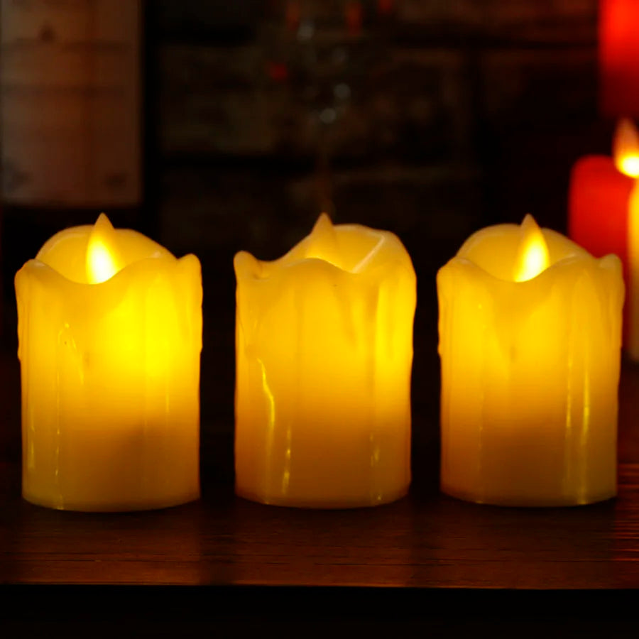 Bougie LED cozy sans flamme