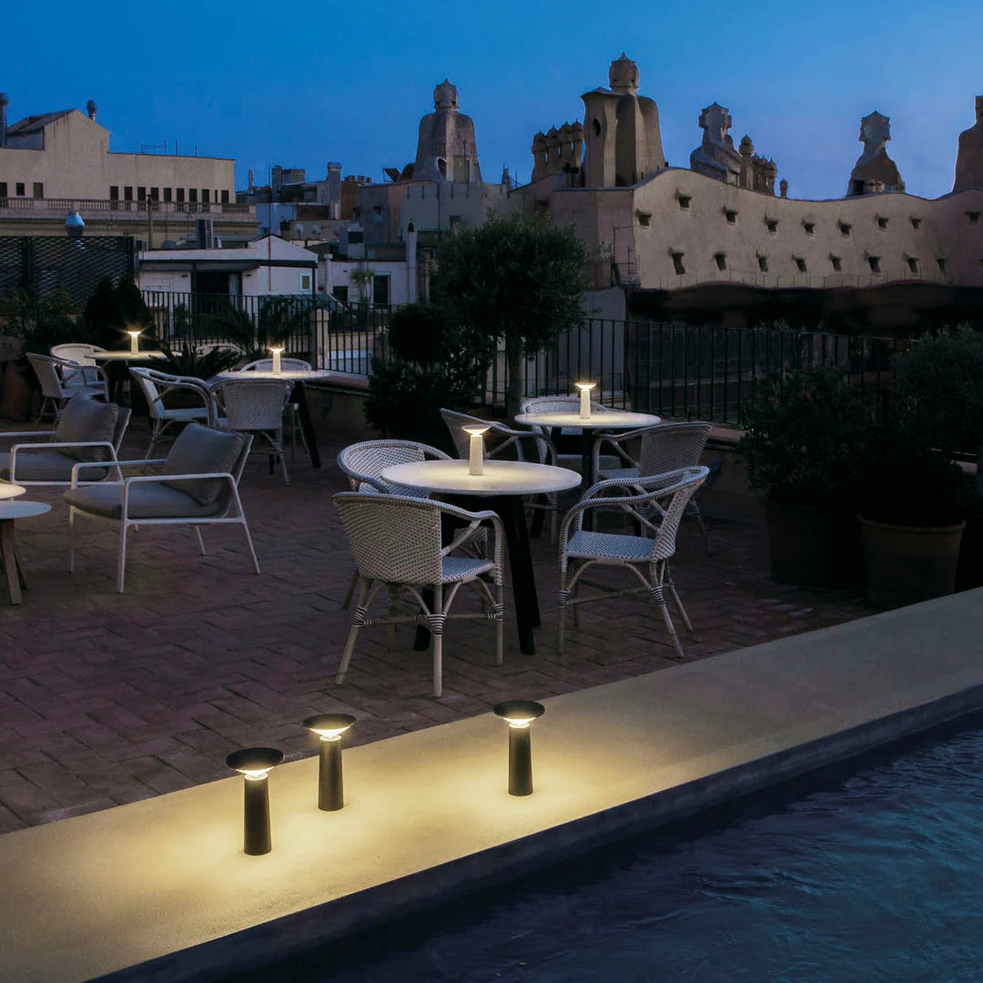 LED table lamp Floroux for outdoor | Adjustable arm | Swivel head | Modern design | Wireless lighting