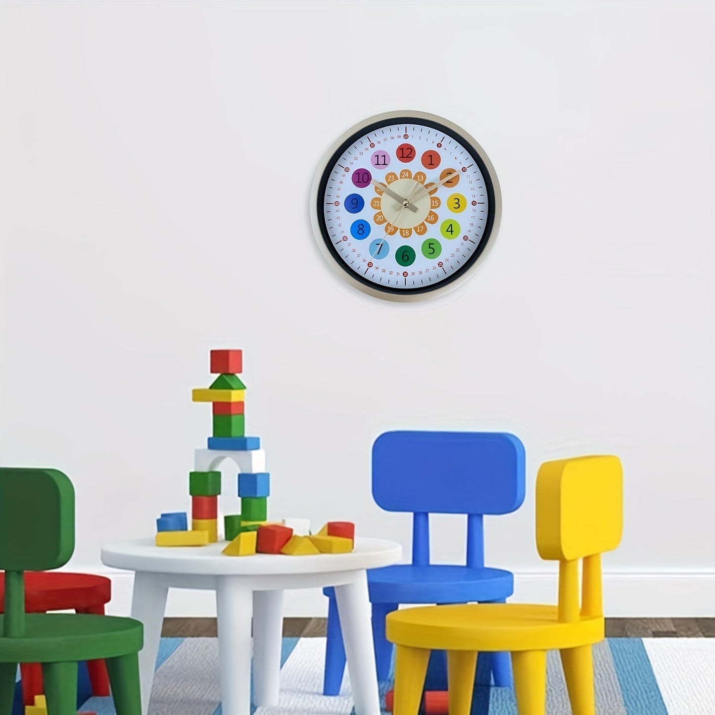 Horloge murale Floroux - Design tournesol, horloge silencieuse