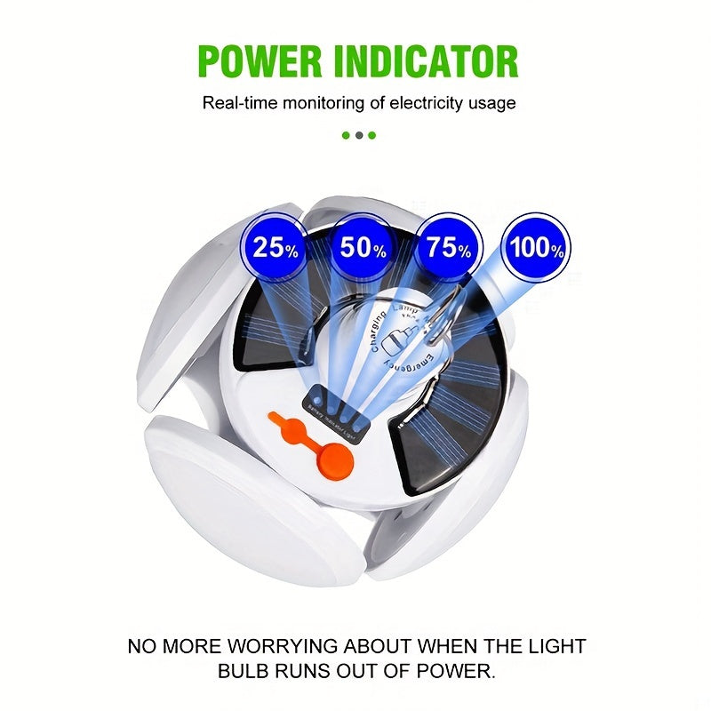 SolarFold Lampe - Lampe de camping LED rechargeable portable