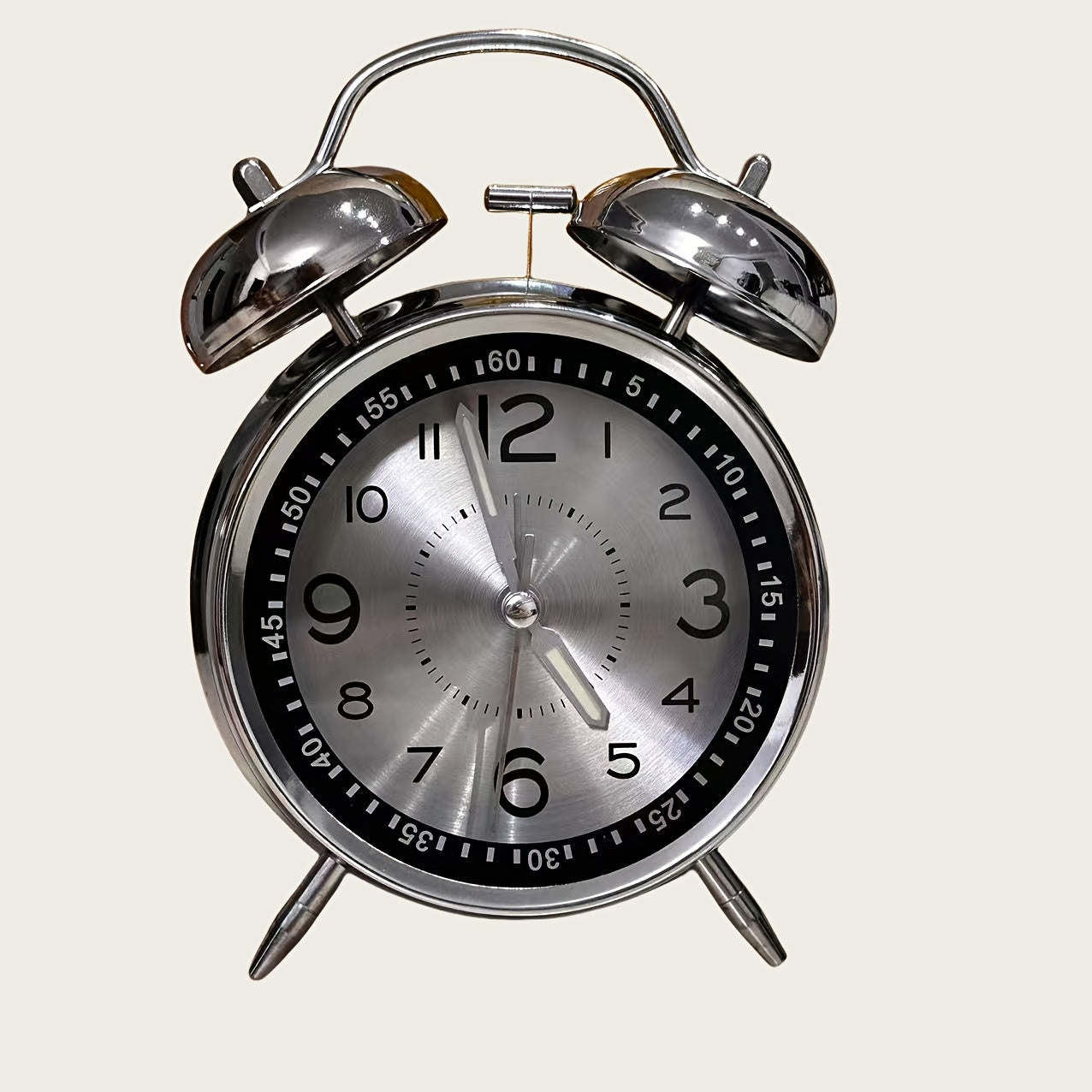 RetroBell Horloge – Réveil Silencieux Élégant avec Éclairage