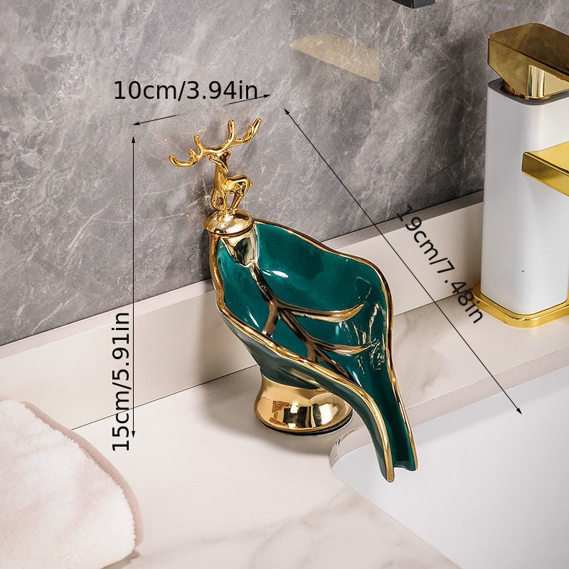 Beatrice | Porte-savon en forme de feuilles pour la salle de bain