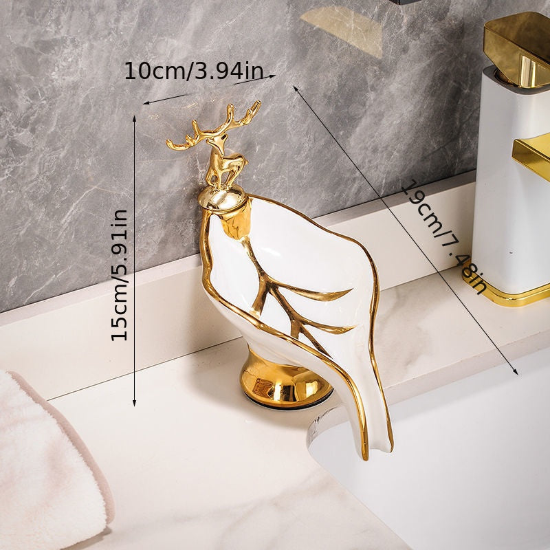 Beatrice | Porte-savon en forme de feuilles pour la salle de bain