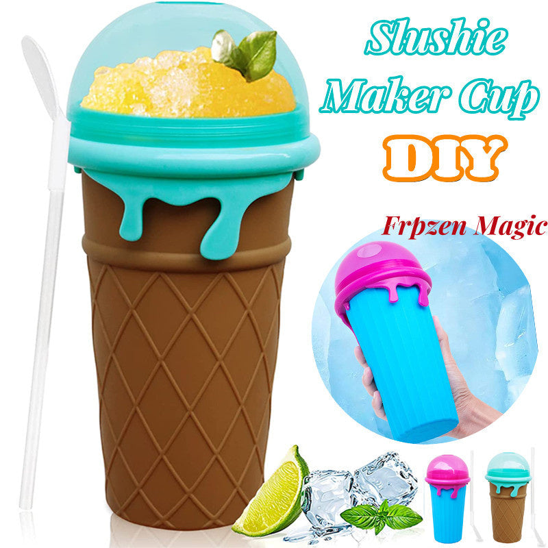 Tasse slushy grande de 500ml pour smoothies et glaces rapidement congelés