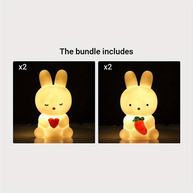 BunnyGlow – Joli lamp de nuit LED pour l'ambiance