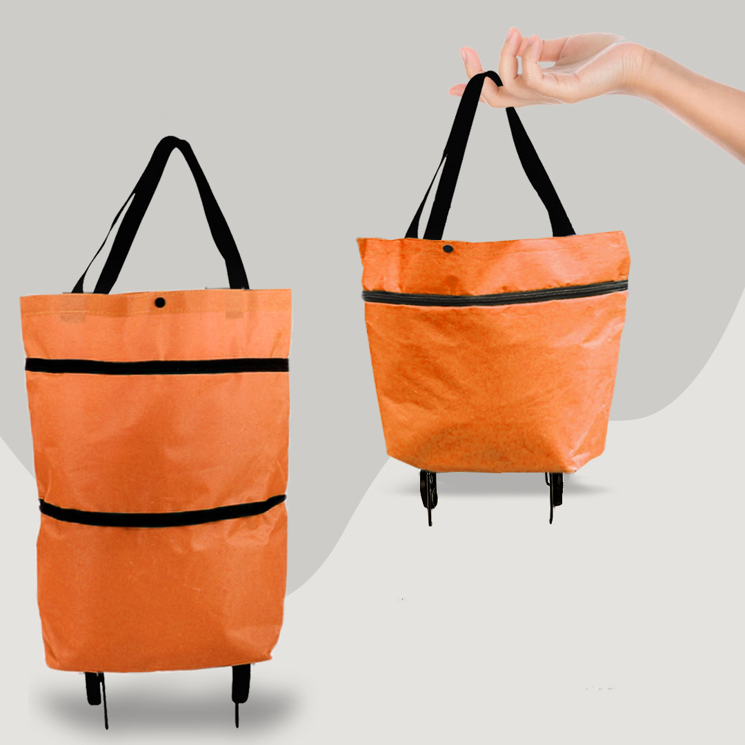 CarryFlex - Sac de courses pratique 2-en-1 avec roues