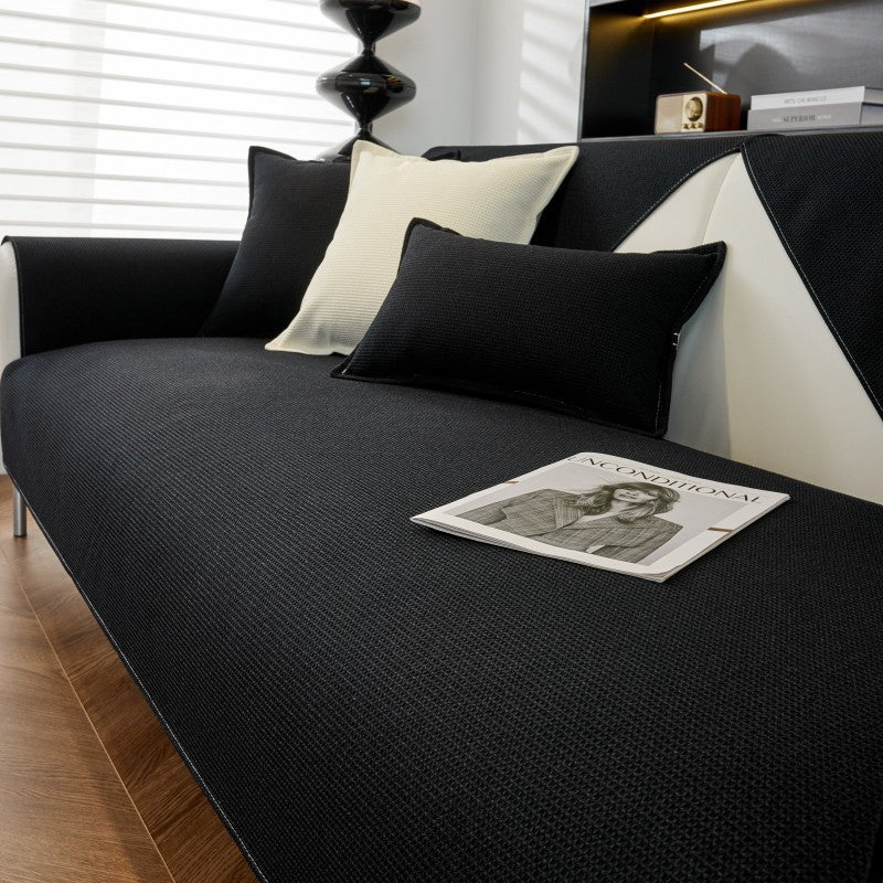 Tissu à motif gaufré Imperméable Housse de canapé/canapé antidérapante