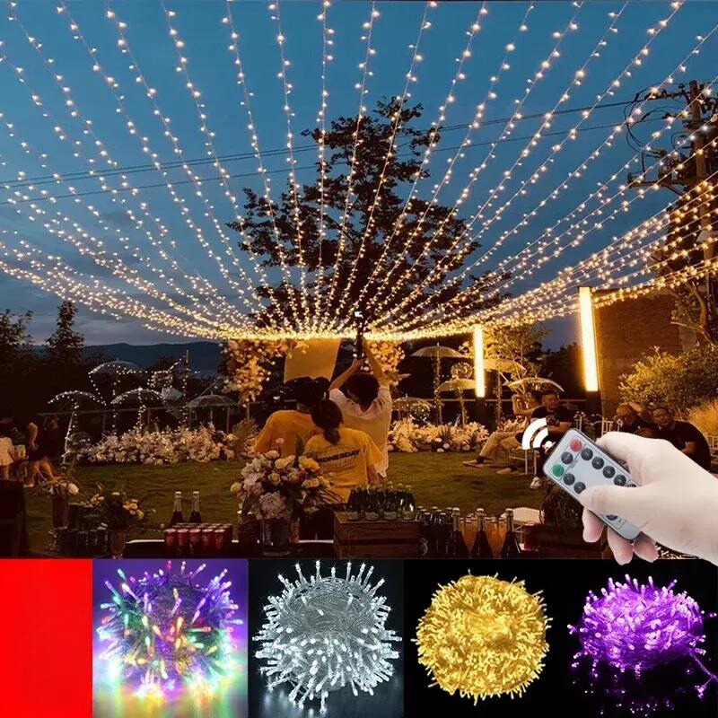 FestiveGlow Éclairage Extérieur - Éclairage LED Magique pour Fêtes