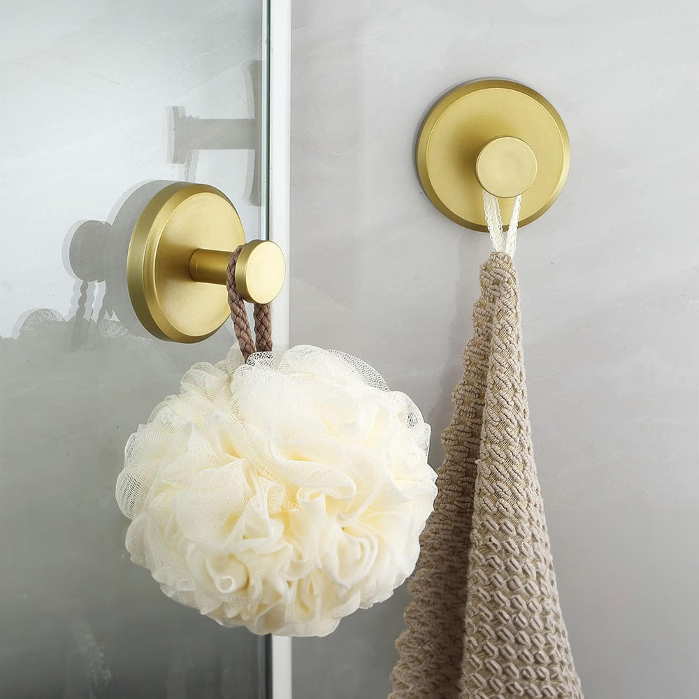 Crochets à ventouse – BathroomBuddy – Maintient fermement – Installation facile (2 pièces)