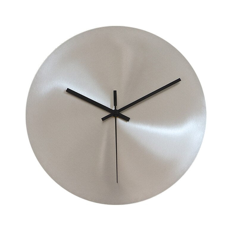 Floroux - Horloge murale en acier inoxydable