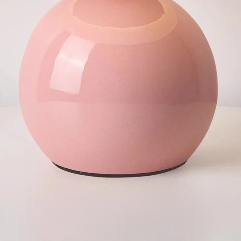Lumière Champignon Élégante - Lampe de Table en Céramique Crème