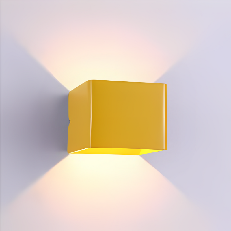 Floroux - Élégante lampe murale carrée pour une vie moderne